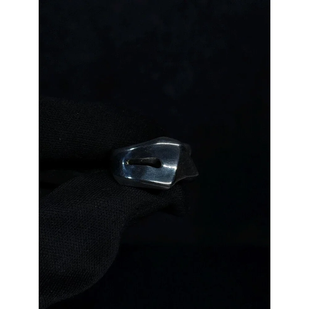 Vintage TOVE Norway 925 Sterling Silver Modernist Wrap Ring Size 6
